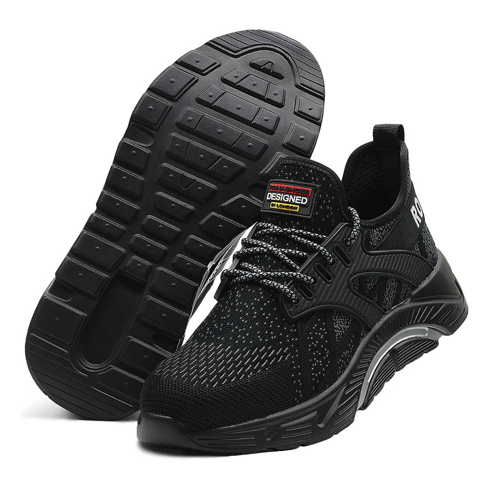 Black steel toe shoes new arrivals