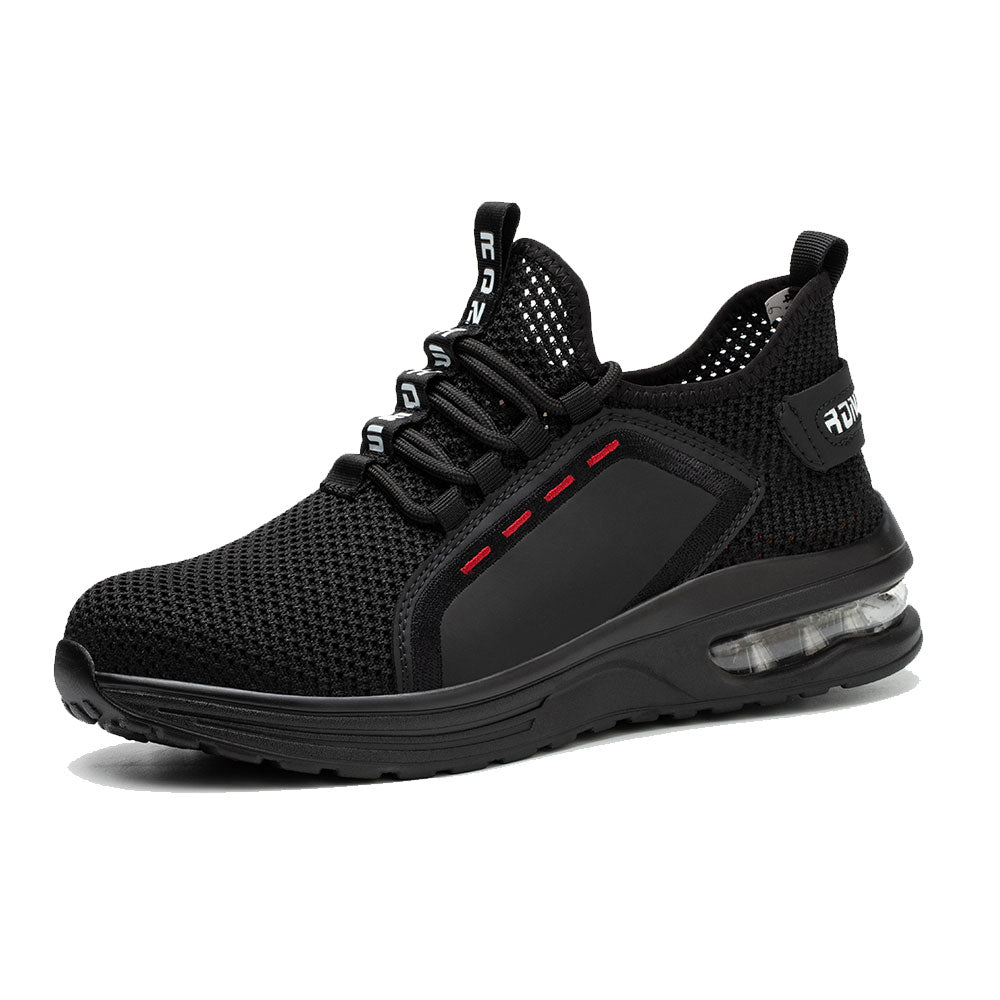 Black nike steel toe boots discount